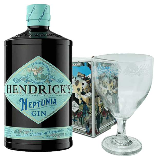 Gin Hendricks Neptunia Com Oferta Copo