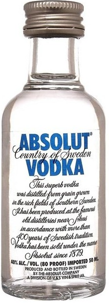 Miniatura Vodka Absolute 0.05l